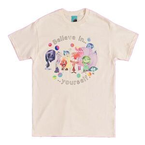 Inside Out Unisex Adult Believe In Yourself T-Shirt / White